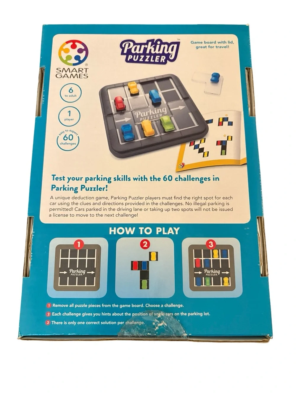SmartGames Parking Puzzler Logic Puzzle Game with 60 Traffic Challenges Age 6+